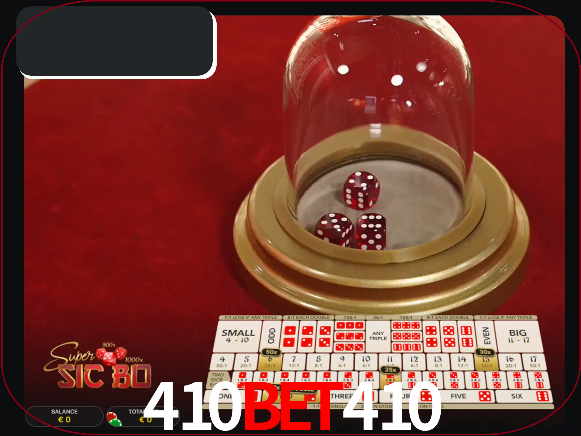 Deixe os dados ao seu lado nos jogos da Sic Bo.