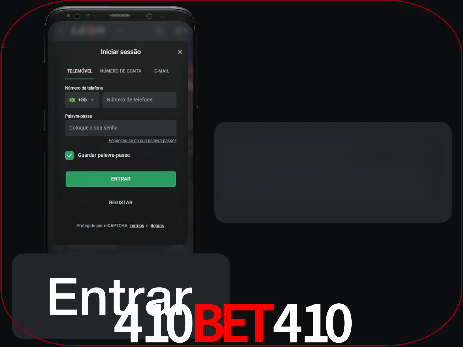 Faça o login para começar a apostar e jogar no cassino.